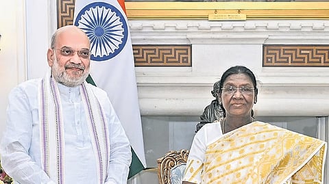Amit Shah meets President