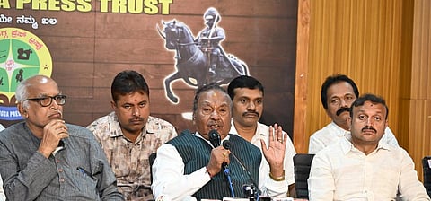 K S Eshwarappa in press meet