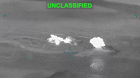US central command said that the operation targeted 10 Iranian military sites at different locations in and around the Strait of Hormuz. (