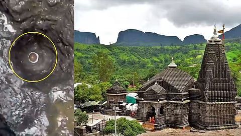 Shivalinga seen at Amrit Kund in Trimbakeshwar