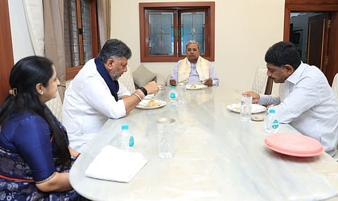 Breakfast meeting at Ex CM Siddaramaiah house