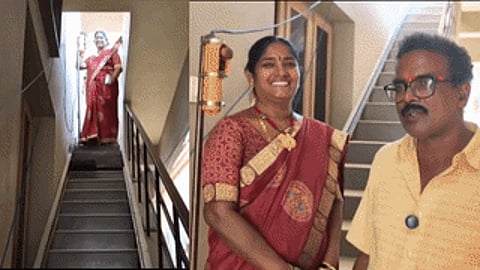 Andhra Pradesh mechanic builds homemade escalator to help wife climb stairs