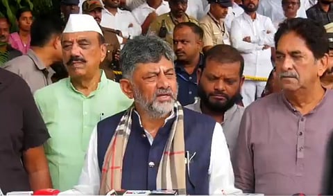 CM D K Shivakumar spoke at Belagavi
