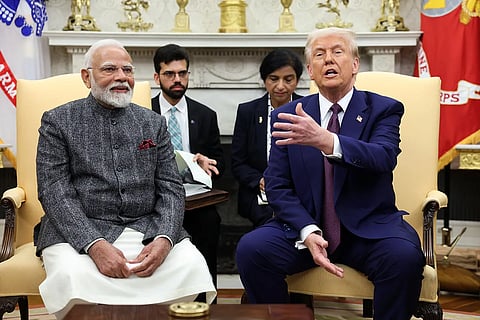 PM Modi, Trump Casual Images