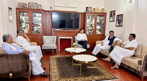 Meeting at K C Venugopal house at Delhi
