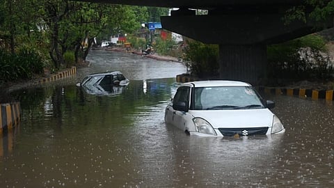 Cars submerged in floodwaters (Representative image)