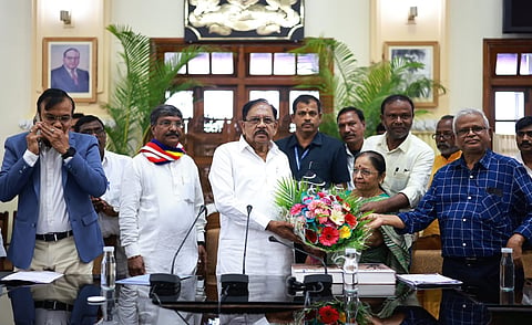 DCM Dr G Parameshwar held meeting with leaders of various Dalit organisations