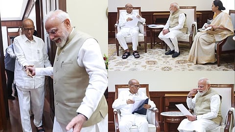 Sharad Pawar, Supriya Sule, Narendra Modi