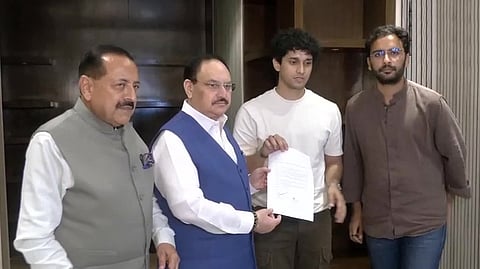 Jitendra Singh, JP Nadda, Sourav Das
