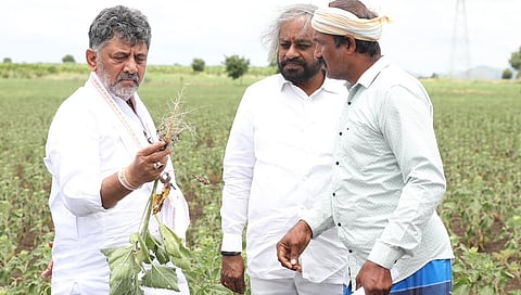 ಚಿತ್ರದುರ್ಗದಲ್ಲಿ ಸಿಎಂ ಬೆಳೆ ಪರಿಶೀಲನೆ