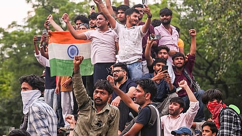 Cockroach Janta Party (CJP) supporters celebration..