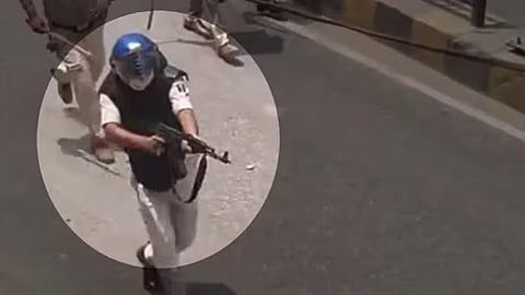 Bihar Cop, Seen On Camera Firing At Protesting Students With AK-47