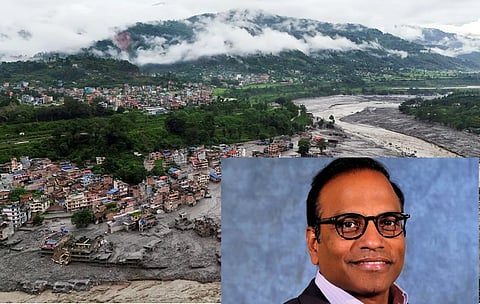 Infosys said Public Services' chief Lax Gopisetty is not reachable following the devastating floods in Nepal