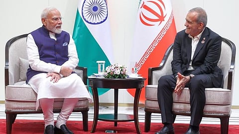 Prime Minister Narendra Modi meets Iranian President Masoud Pezeshkian on the sidelines of Shanghai Cooperation Organisation summit