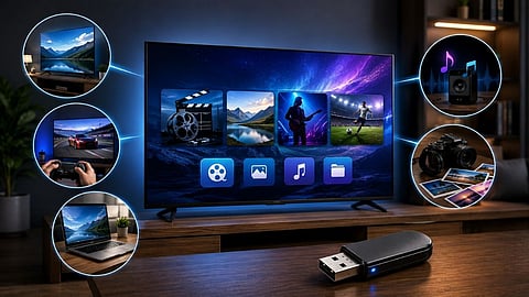 Smart TV Media Hub with USB Drive