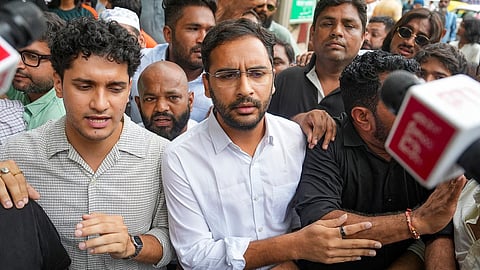 Cockroach Janta Party (CJP) spokespersons Saurav Das and Ashutosh Ranka