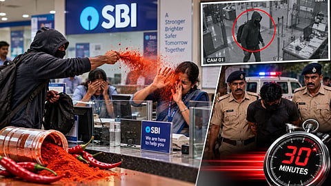Nagpur Graduate Throws Chilli Powder to Rob SBI Bank, Caught Within 30 Minutes
English SEO Description: A 28-year-old
