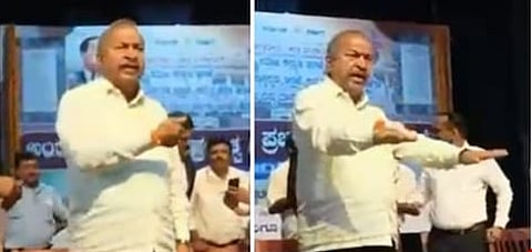 ‘ವಂದೇ ಮಾತರಂ’ ವಿವಾದ: ಸರ್ಕಾರಿ ಕಾರ್ಯಕ್ರಮದಿಂದ BJP ಶಾಸಕ ಚನ್ನಬಸಪ್ಪ ವಾಕ್ಔಟ್; Video