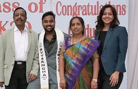Dr Ankita Yaragal with family members