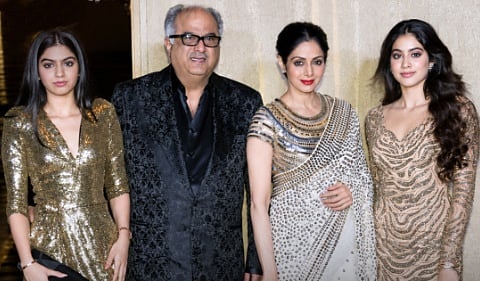 Khushi Kapoor, Boney Kapoor, Sridevi, Janhvi Kapoor
