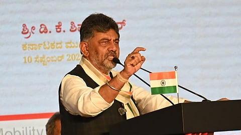 In the wake of the completion of 100 days of the Government led by CM DK Shivakumar, the "Drudh Karnatakada Sankalpa" programme at Vidhana Soudha in Bengaluru.