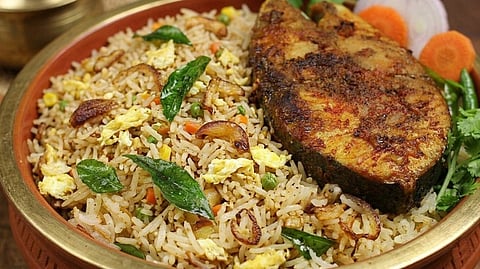 fish fried rice