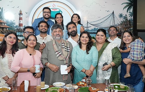 CM DKShivakumar
on Friday interacted with Mangaluru-based social young creators over a traditional breakfast at Gandhi Square Cafe.