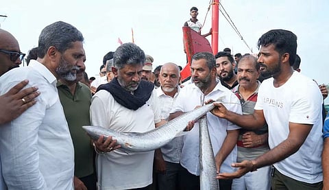 CM D K Shivakumar at Mangaluru port