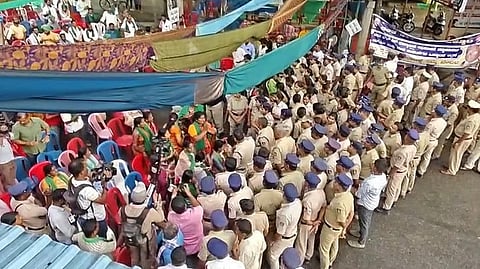 Bidadi township protest