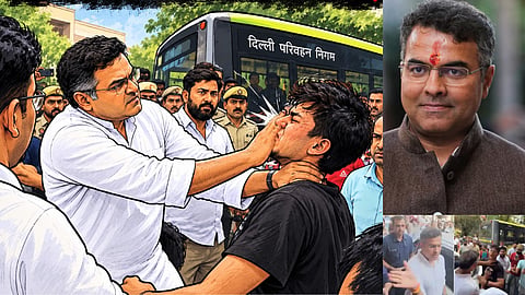 Delhi PWD Minister Parvesh Verma Slaps Youth During Road Inspection