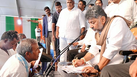 CM D K Shivakumar in Piriyapatna Mysuru