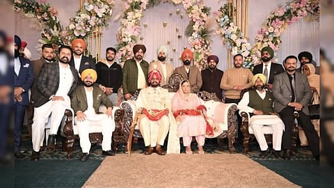 Amarinder Singh Mandofal married Manwinder Kaur in February 2026
