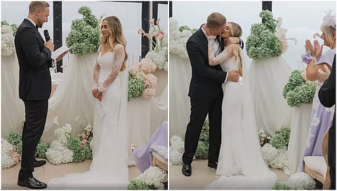 England all-rounder Liam Livingstone has married his longtime girlfriend