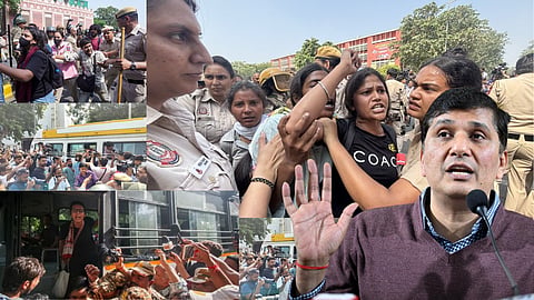 Black Emergency Imposed in Delhi, Claims AAP Following Detentions at Jantar Mantar Protest