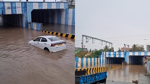 Bengaluru’s Panathur Underpass Inundated After Brief Downpour