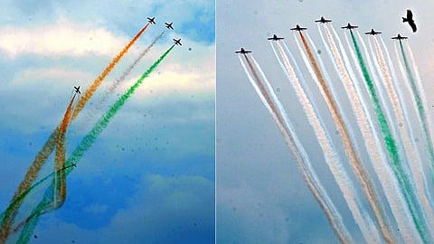 Surya Kiran Aerobatic team enthrals Mysuru crowd with 20 minute air show