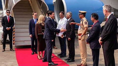 ಭಾರತಕ್ಕೆ ಆಗಮಿಸಿದ ಅಮೆರಿಕ ವಿದೇಶಾಂಗ ಸಚಿವ ರೂಬಿಯೊ