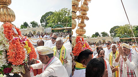 CM DK Shivakumar Performs Nandi Dwaja Puja