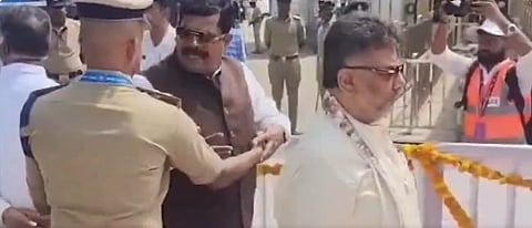 Ministers stopped in Mysuru