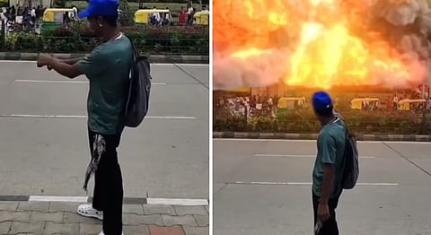 Vidhana Soudha blast ai video