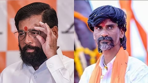 Eknath Shinde and Maratha quota leader Manoj Jarange Patil