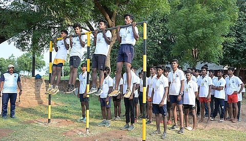 The camp focuses not only on building physical fitness required for Army recruitment but mental preparedness.