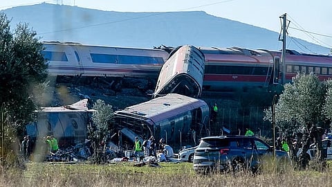 High-speed train crash