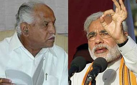 ಬಿ.ಎಸ್.ಯಡಿಯೂರಪ್ಪ, ನರೇಂದ್ರ ಮೋದಿ