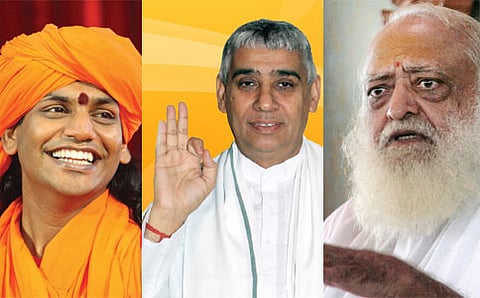 ಸ್ವಾಮಿ ನಿತ್ಯಾನಂದ, ಸಂತ ರಾಂಪಾಲ್ಜಿ, ಅಸಾರಾಂ ಬಾಪು