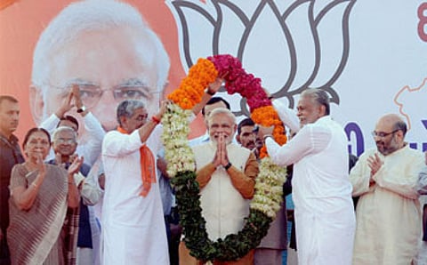 ನಮೋಗೆ ಭವ್ಯ ಸ್ವಾಗತ