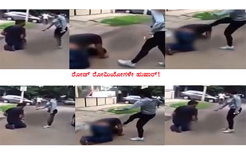 ಬೆಂಗಳೂರಿನಲ್ಲಿ ರೋಡ್ ರೋಮಿಯೋಗೆ ಕಿಕ್ ಕೊಟ್ಟ ಯುವತಿ