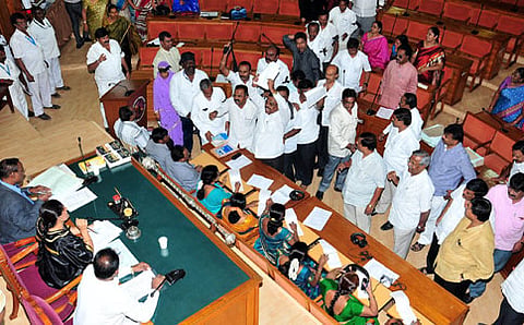 ಬಿಬಿಎಂಪಿ ಆಡಳಿತ ಮಟ್ಟದ ಸಭೆಯಲ್ಲಿ ಗದ್ದಲ