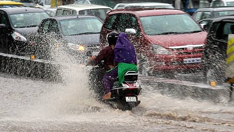 Heavy rain lashes parts of Bengaluru on on Monday