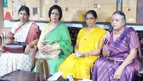 ಪತ್ರಿಕಾಗೋಷ್ಠಿ ನಡೆಸಿದ ಮಹಿಳಾ ದಕ್ಷತಾ ಸಮಿತಿ ಅಧ್ಯಕ್ಷ ಶರಣ್ಯ ಹೆಗಡೆ